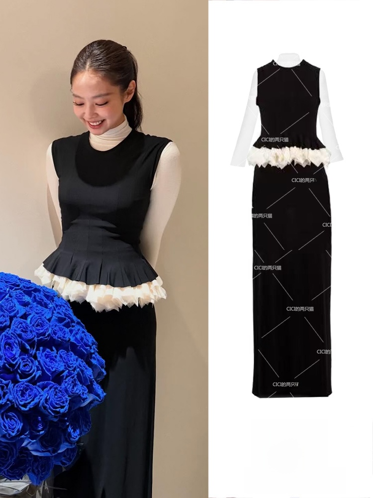 Midi Dress - Jennie Style Sleeveless Vest Dress Hanky