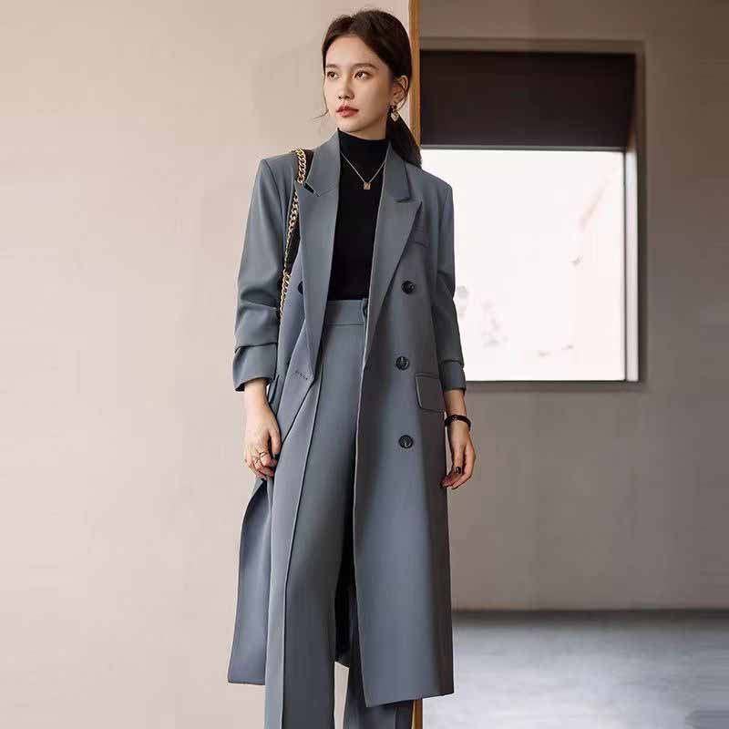 FANAN Elegant Long Trench Coat - Womens Blazer recension och pris