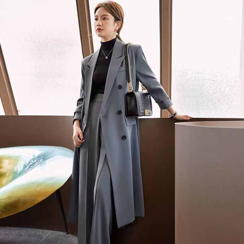 FANAN Elegant Long Trench Coat - Womens Blazer recension och pris