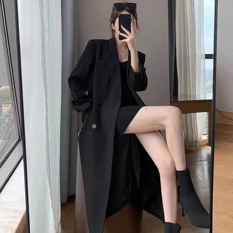 FANAN Elegant Long Trench Coat - Womens Blazer recension och pris