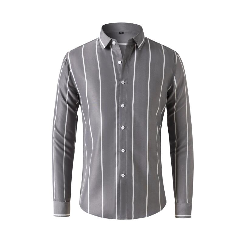 Men's Striped Dress Shirt Long - Formal Dress recension och pris