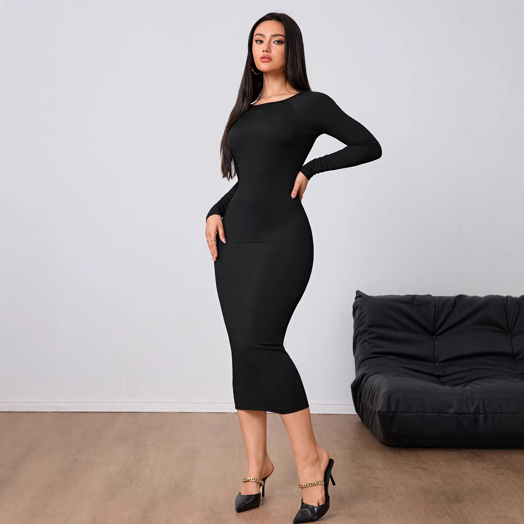 Women Fashion Simple Dress Spr - Midi Dress recension och pris