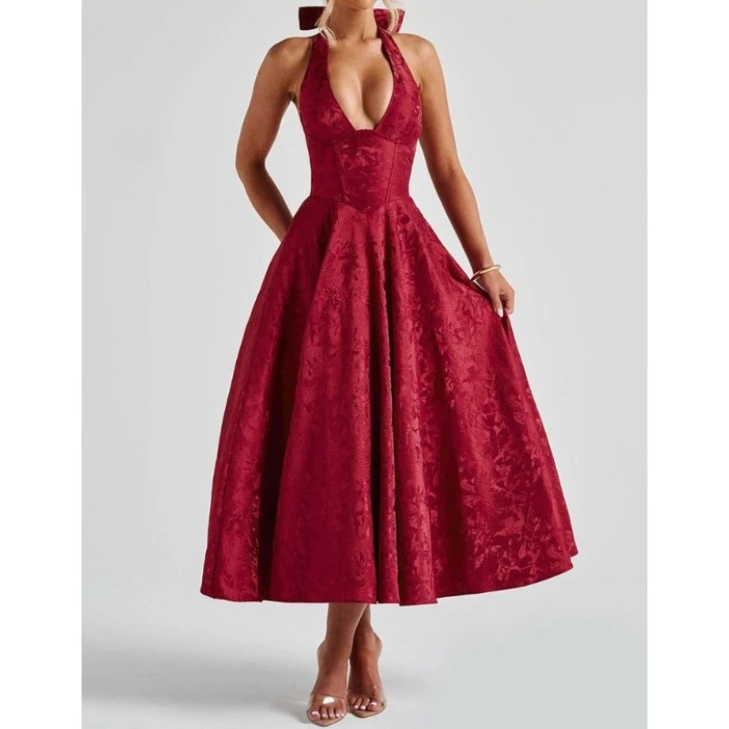 Deeptown Elegant Evening Party - Women'S Red Formal Wear recension och pris
