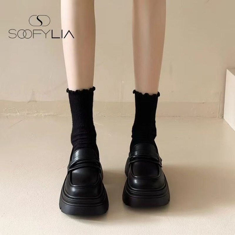 Women's Black Chunky Platform  - Womens Heels recension och pris