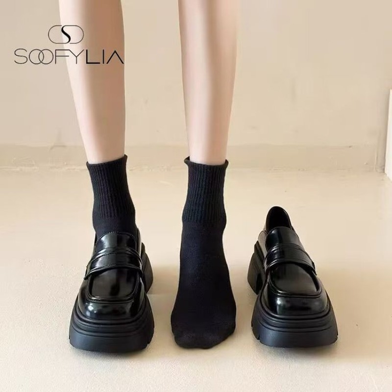 Women's Black Chunky Platform  - Womens Heels recension och pris
