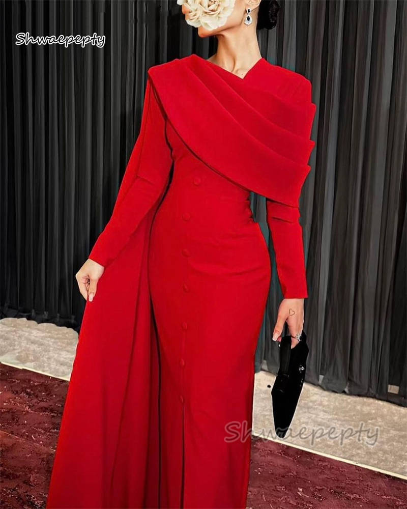 Elegant Red Formal Dress Eveni - Women'S Red Formal Wear recension och pris